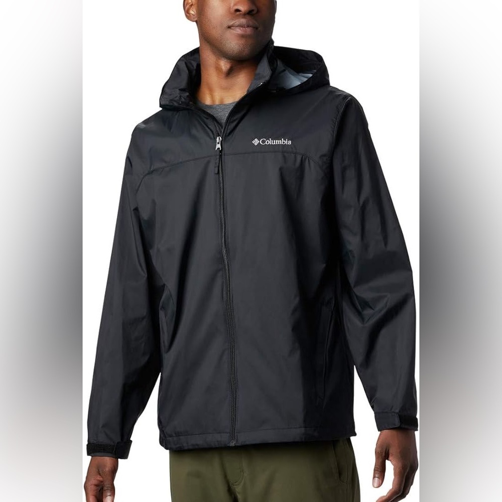 Columbia Men's Glennaker Rain Jacket XXL Black Hooded